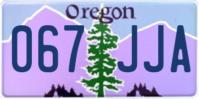 OR license plate 067JJA