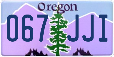 OR license plate 067JJI