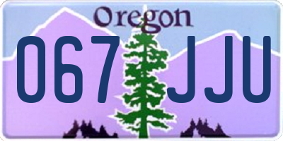 OR license plate 067JJU