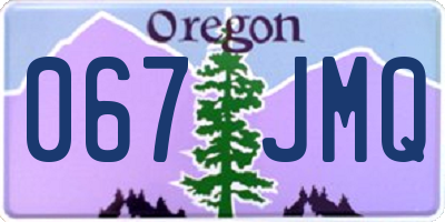 OR license plate 067JMQ
