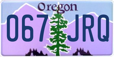 OR license plate 067JRQ