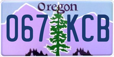 OR license plate 067KCB