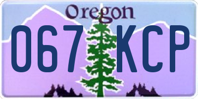 OR license plate 067KCP