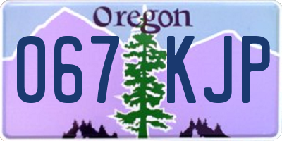OR license plate 067KJP