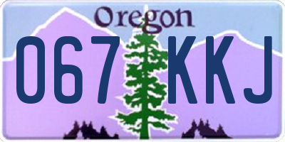 OR license plate 067KKJ
