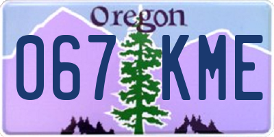 OR license plate 067KME