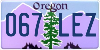 OR license plate 067LEZ