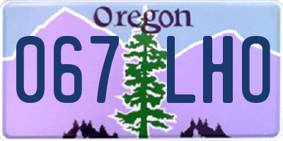 OR license plate 067LHO