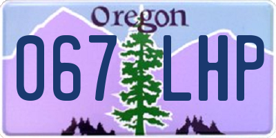 OR license plate 067LHP