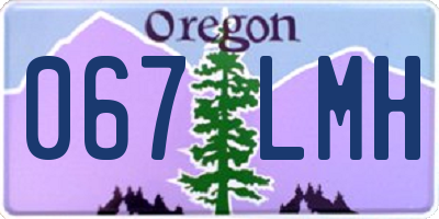 OR license plate 067LMH