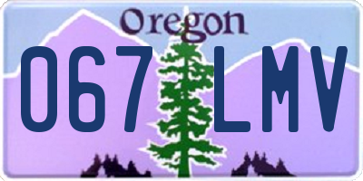 OR license plate 067LMV