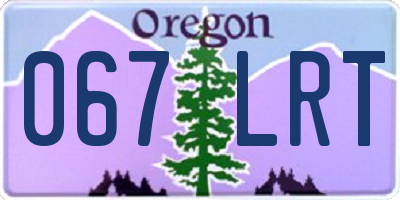 OR license plate 067LRT
