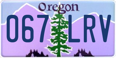 OR license plate 067LRV
