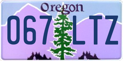 OR license plate 067LTZ