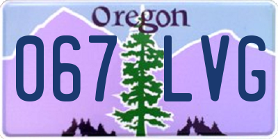 OR license plate 067LVG