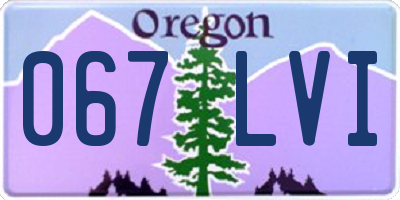 OR license plate 067LVI