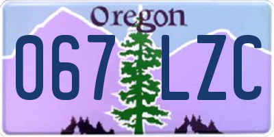 OR license plate 067LZC
