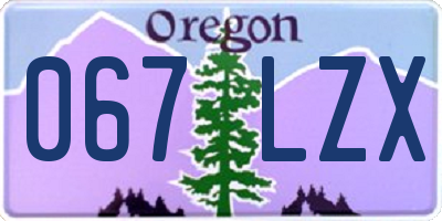 OR license plate 067LZX