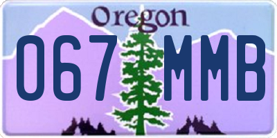 OR license plate 067MMB