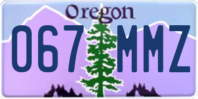 OR license plate 067MMZ