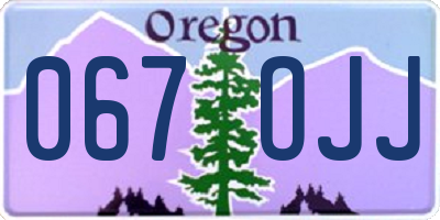 OR license plate 067OJJ