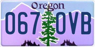 OR license plate 067OVB