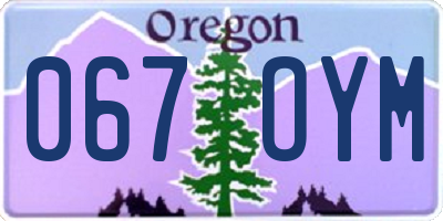 OR license plate 067OYM