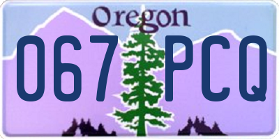 OR license plate 067PCQ