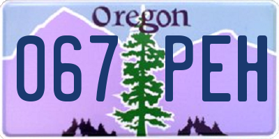 OR license plate 067PEH