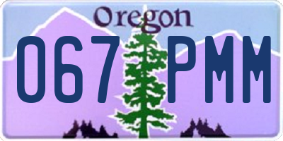 OR license plate 067PMM