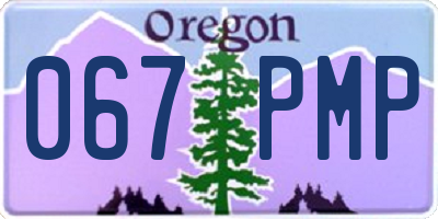 OR license plate 067PMP
