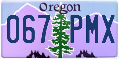 OR license plate 067PMX