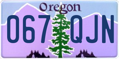 OR license plate 067QJN