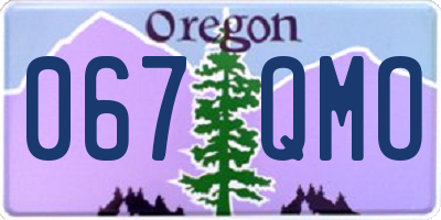 OR license plate 067QMO