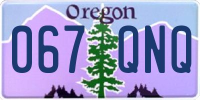 OR license plate 067QNQ