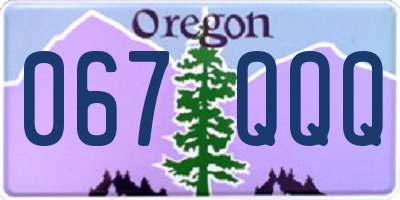 OR license plate 067QQQ