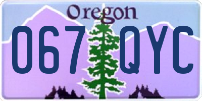 OR license plate 067QYC