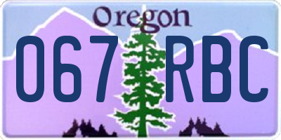 OR license plate 067RBC