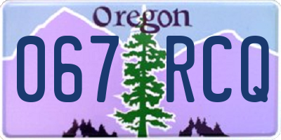 OR license plate 067RCQ
