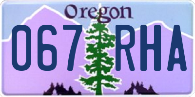 OR license plate 067RHA