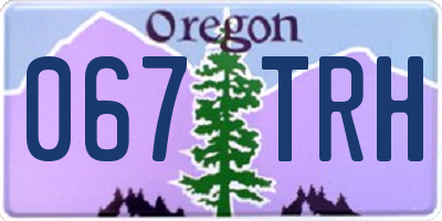 OR license plate 067TRH