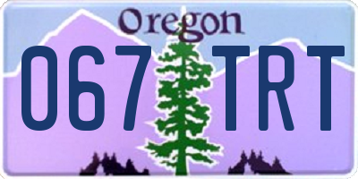 OR license plate 067TRT