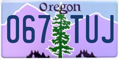 OR license plate 067TUJ