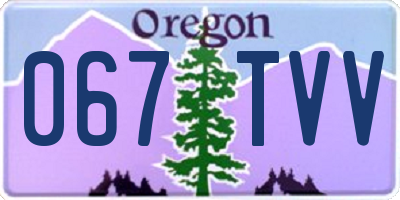 OR license plate 067TVV