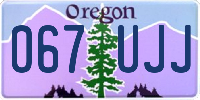 OR license plate 067UJJ