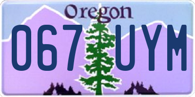 OR license plate 067UYM