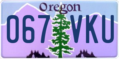 OR license plate 067VKU