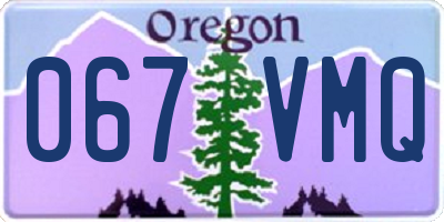 OR license plate 067VMQ