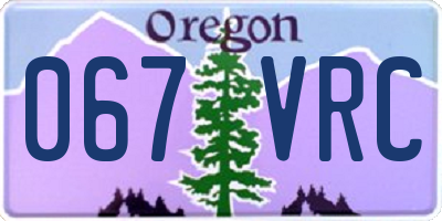 OR license plate 067VRC