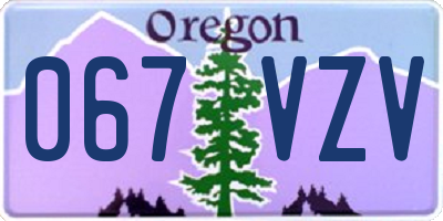 OR license plate 067VZV